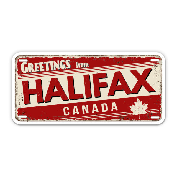 Greetings from Halifax Canada Sticker