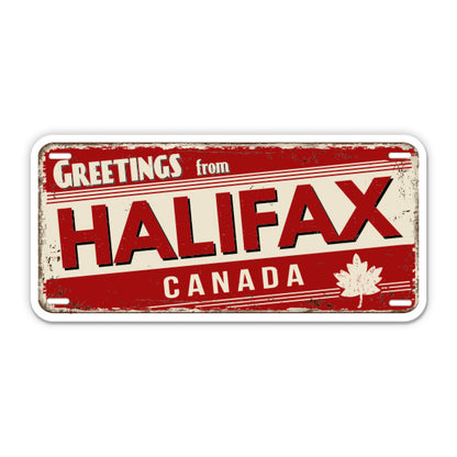 Greetings from Halifax Canada Sticker