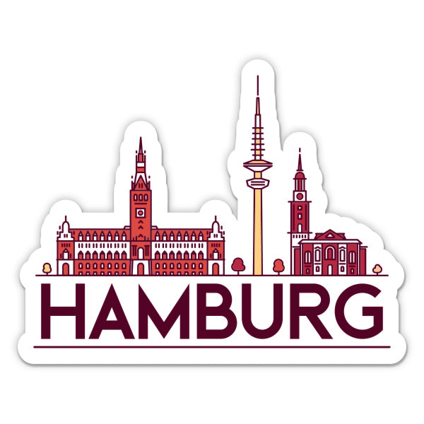 Hamburg Germany Sticker