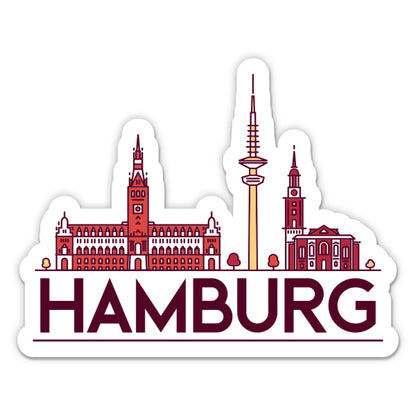 Hamburg Germany Sticker