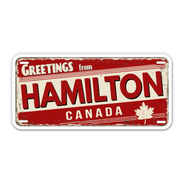 Greetings from Hamilton Canada Sticker