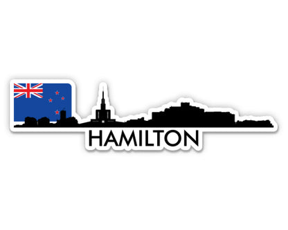 Hamilton New Zealand Skyline  Sticker