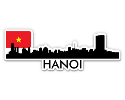 Hanoi Vietnam Skyline  Sticker