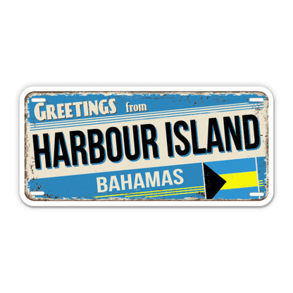 Greetings from Harbour Island Bahamas Sticker