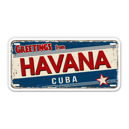 Greetings from Havana Cuba Sticker