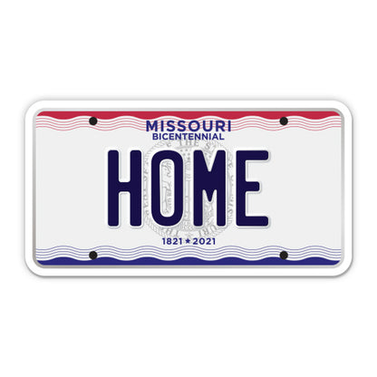 Home Missouri License Plate Style Sticker