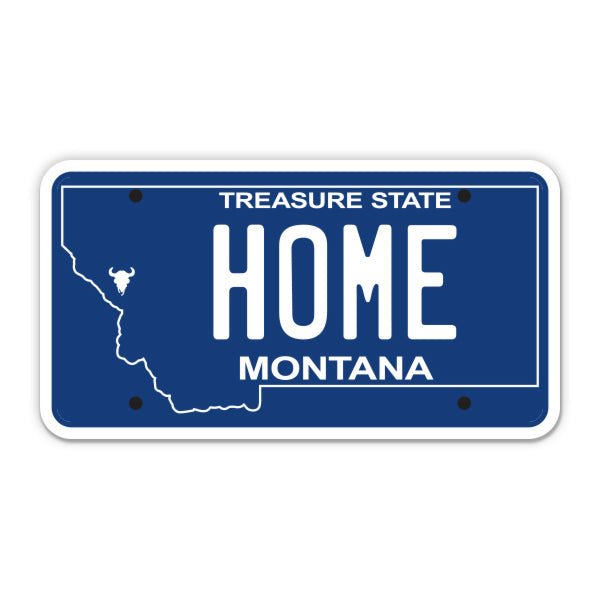 Home Montana License Plate Style Sticker