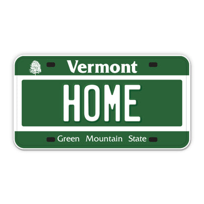 Home Vermont License Plate Style Sticker