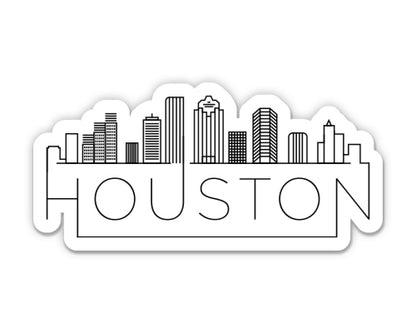 Houston Texas City Skyline Sticker