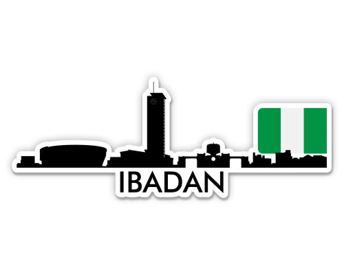 Ibadan Nigeria Skyline  Sticker