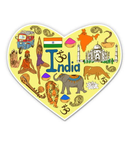 India Travel Sticker