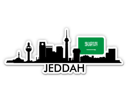 Jeddah Saudi Arabia Skyline  Sticker