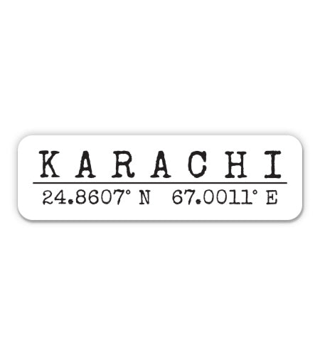 Karachi Pakistan Sticker