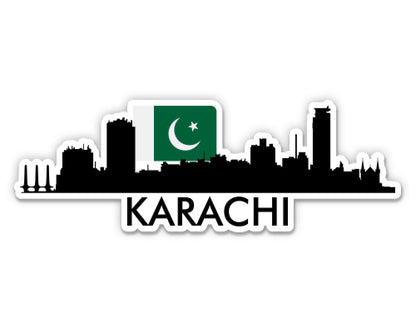 Karachi Pakistan Skyline  Sticker