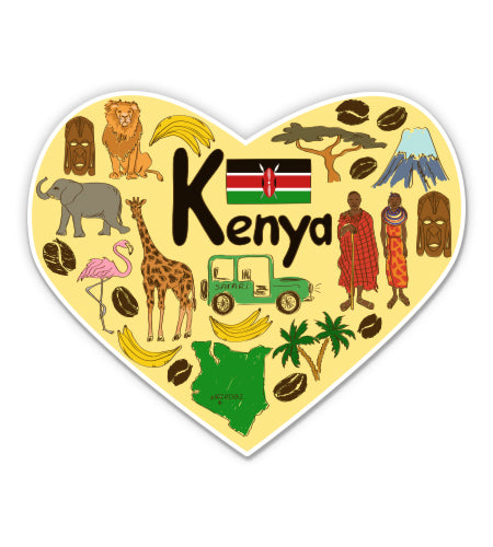 Kenya Travel Sticker