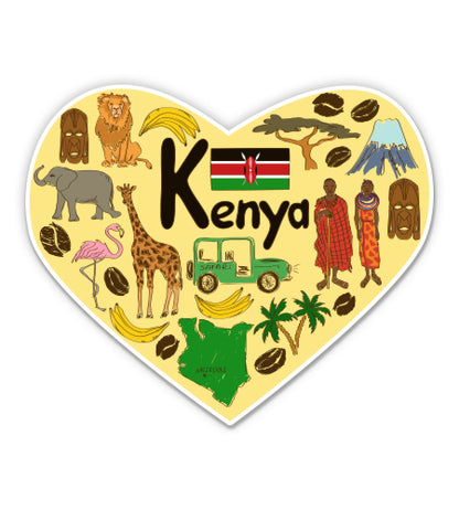 Kenya Travel Sticker