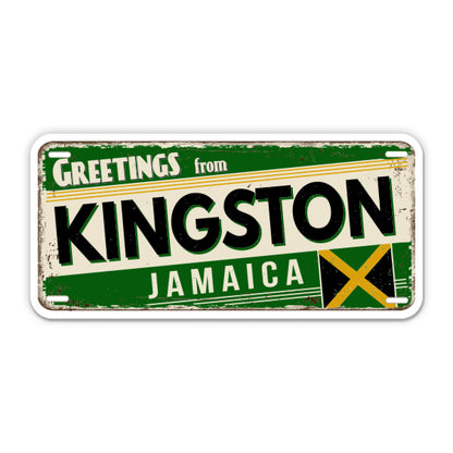 Greetings from Kingston Jamaica Sticker