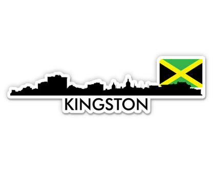Kingston Jamaica Skyline  Sticker