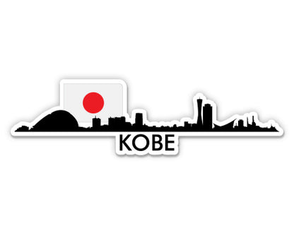 Kobe Japan Skyline  Sticker
