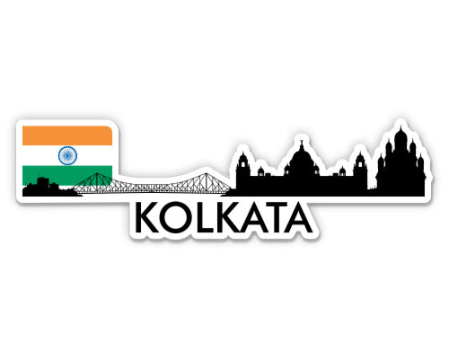 Kolkata India Skyline  Sticker