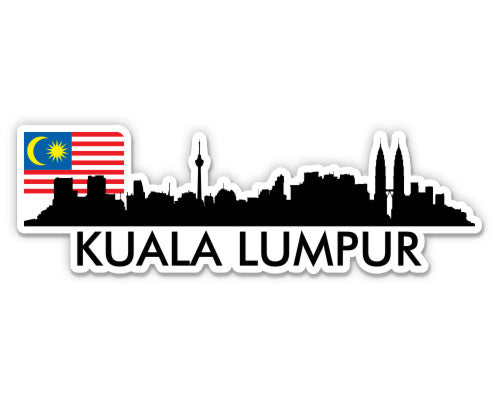 Kuala Lumpur Malaysia Skyline  Sticker