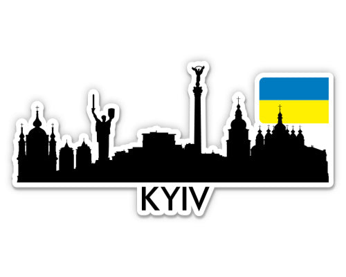 Kyiv Ukraine City Skyline Sticker