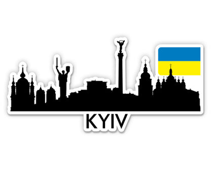 Kyiv Ukraine City Skyline Sticker
