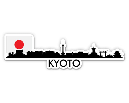 Kyoto Japan Skyline  Sticker