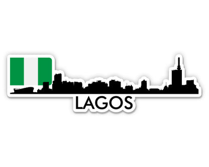 Lagos Nigeria Skyline  Sticker