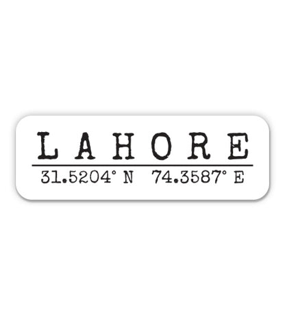 Lahore Pakistan Sticker