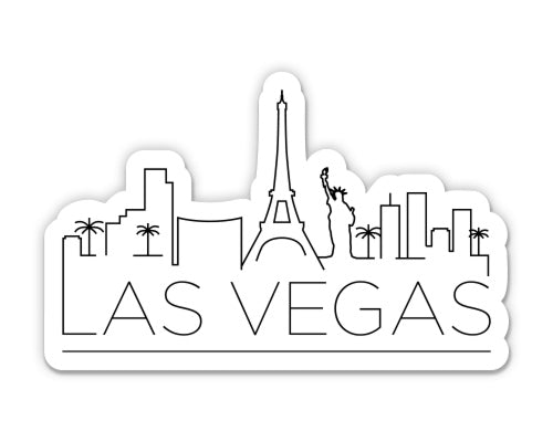 Las Vegas Nevada City Skyline Sticker