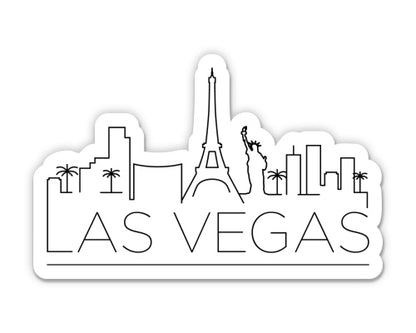 Las Vegas Nevada City Skyline Sticker