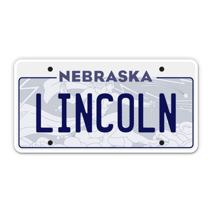 Lincoln Nebraska License Plate Style Sticker