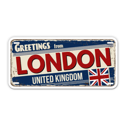 Greetings from London United Kingdom Sticker