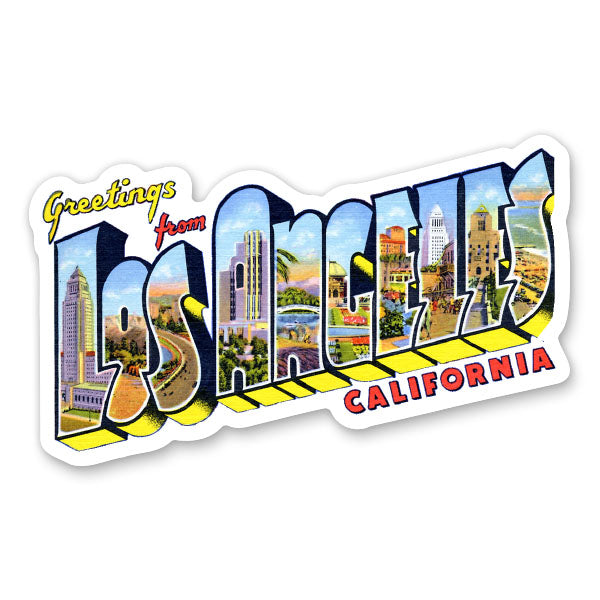 Greetings from Los Angeles California Sticker
