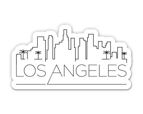 Los Angeles California City Skyline Sticker