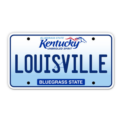 Louisville Kentucky License Plate Style Sticker
