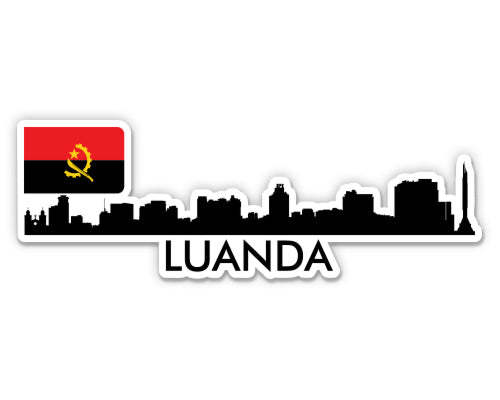 Luanda Angola Skyline  Sticker