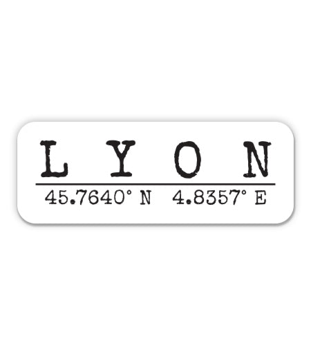 Lyon France Sticker