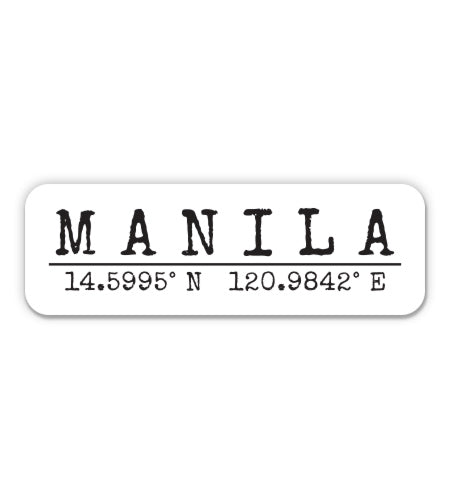 Manila Philippines Sticker