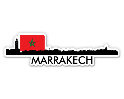 Marrakech Morocco Skyline  Sticker