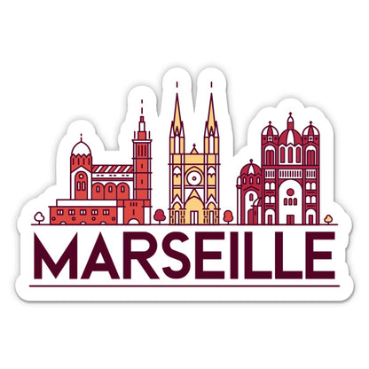 Marseille France Sticker
