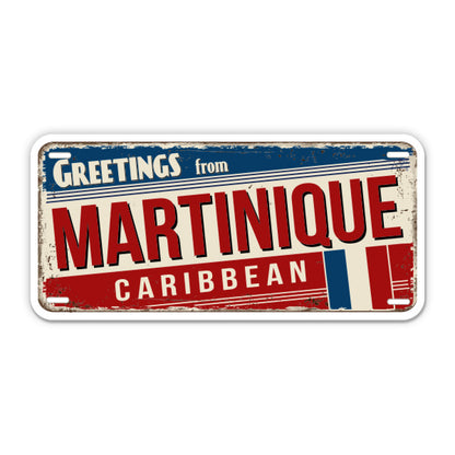 Greetings from Martinique Sticker