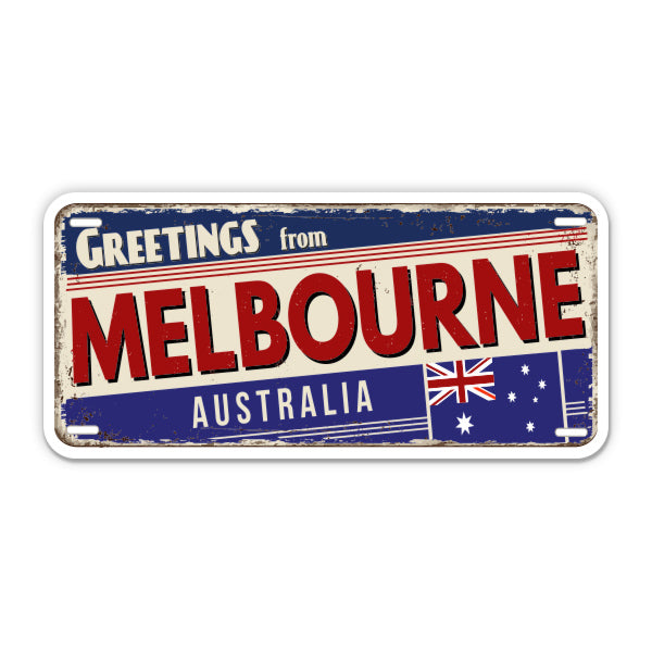 Greetings from Melbourne Australia Sticker