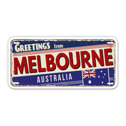Greetings from Melbourne Australia Sticker
