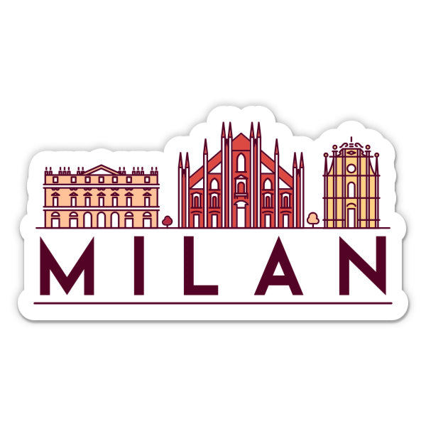 Milan Italy Sticker