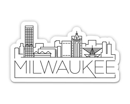 Milwaukee Wisconsin City Skyline Sticker