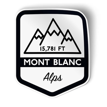 Mont Blanc Alps Sticker