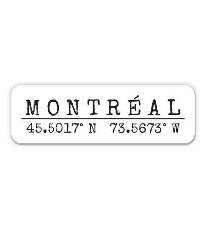 Montreal Canada Sticker