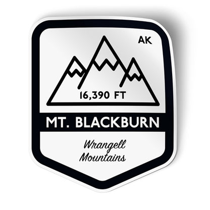 Mount Blackburn Alaska Sticker